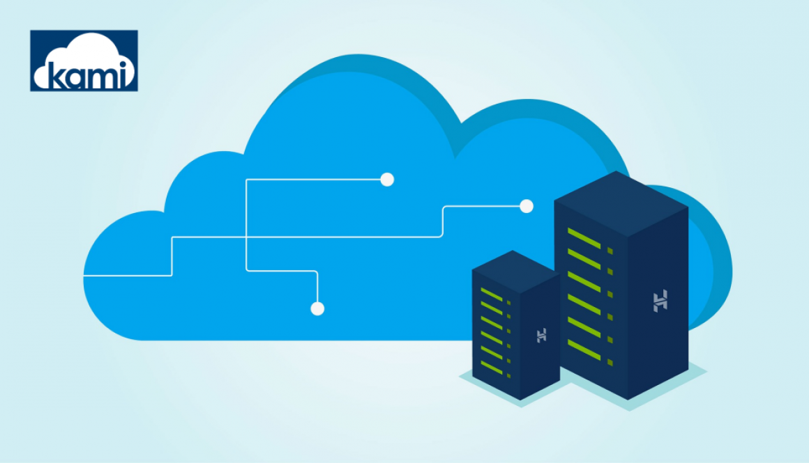 Cloud servers and kami cloud logo