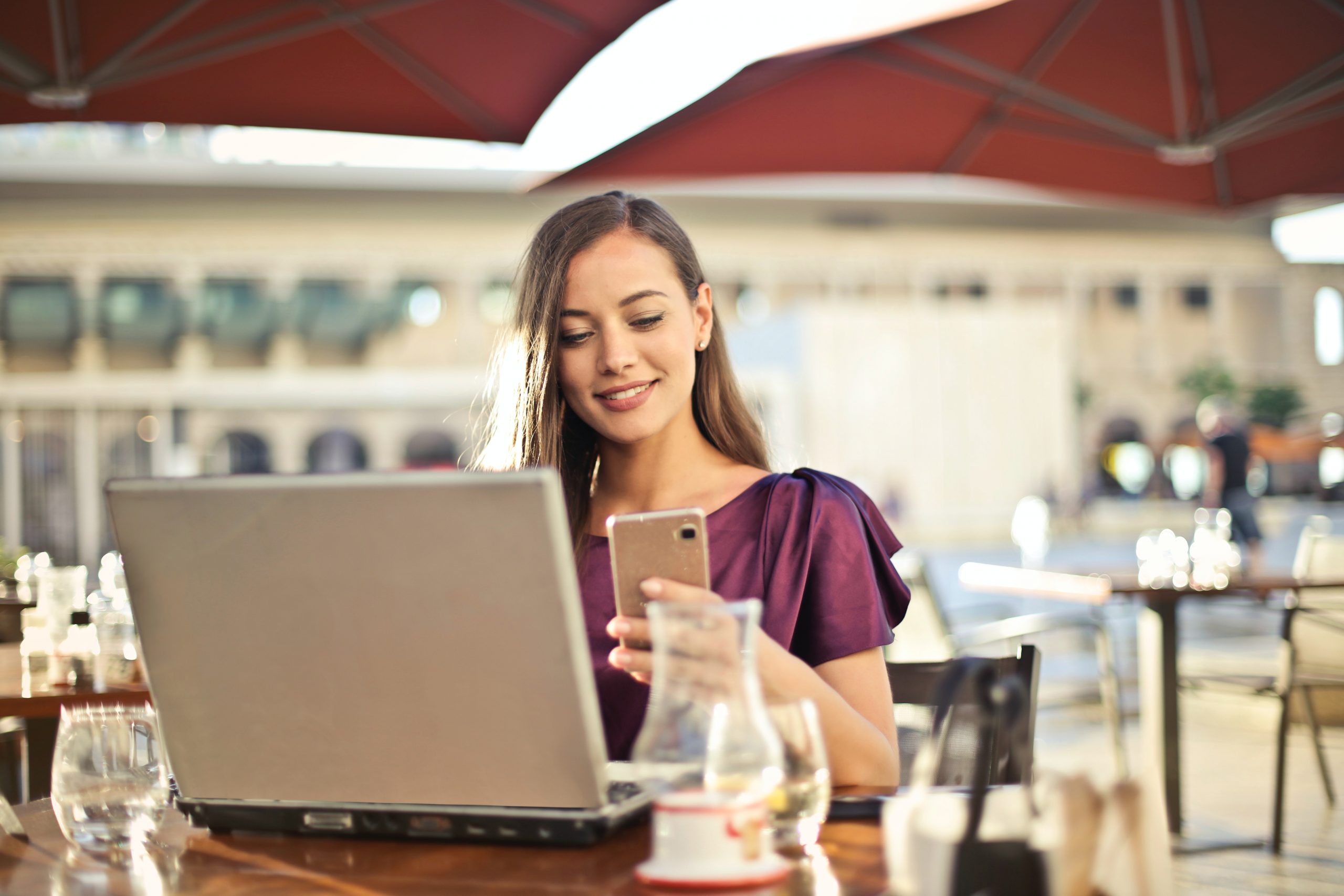 Woman on laptop